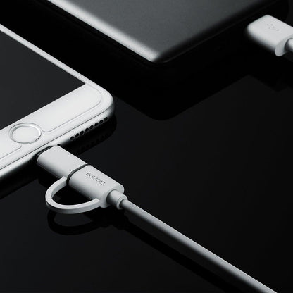 Bulk Quality 2-in-1 iPhone and Android Charging Cable, Durable USB Data Sync and Charging Cable