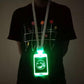 Promotional Custom Logo Sound-Activated LED Badge