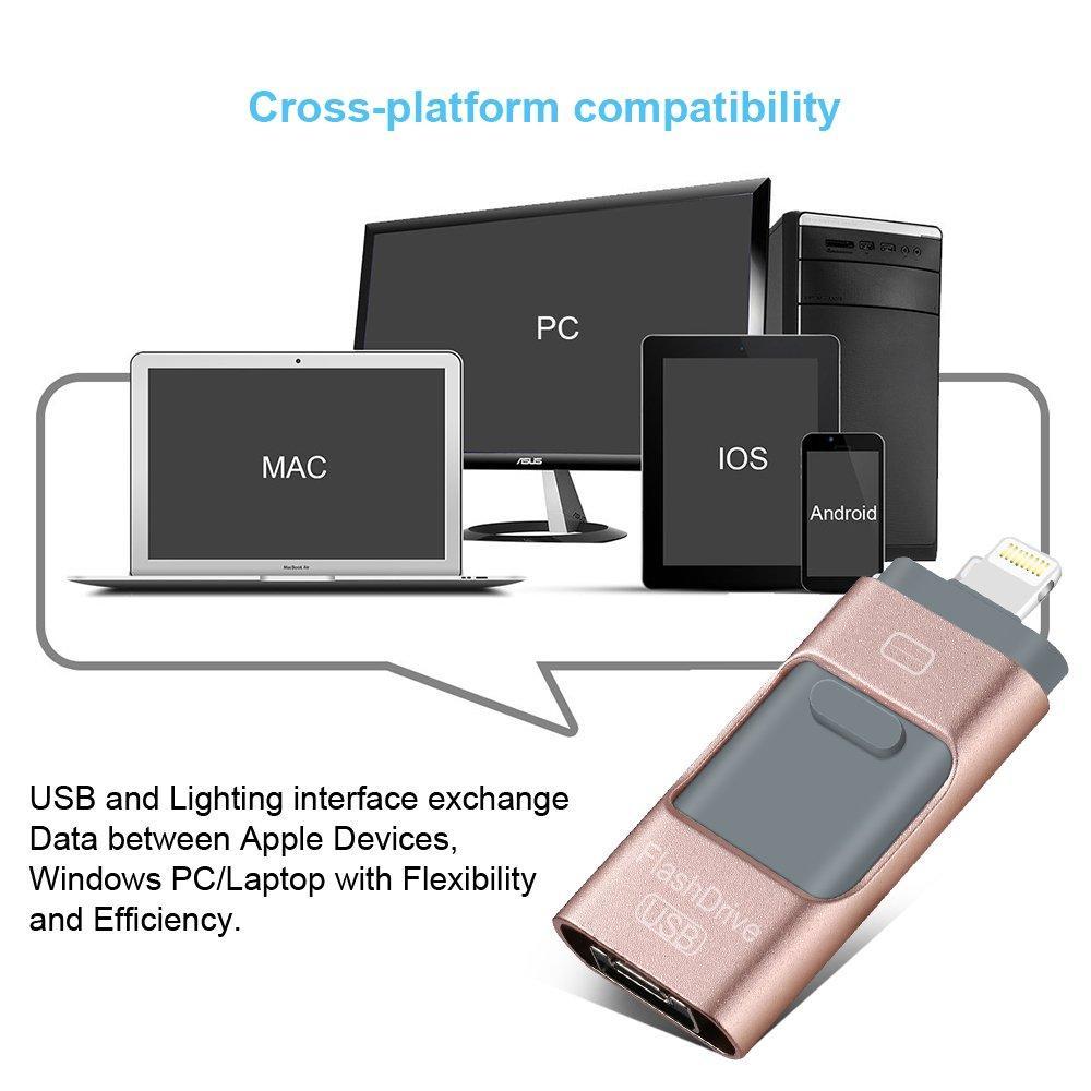 Wholesale iFlash Drive USB Memory Stick HD U-Disk 3 in 1 for Android/IOS iPhone PC