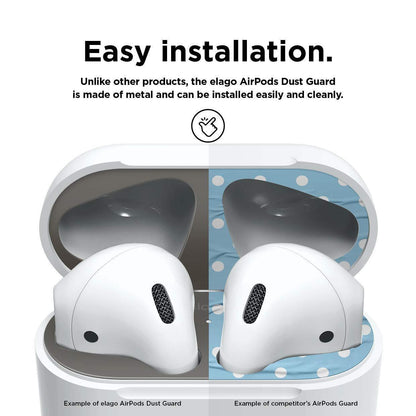 Bulk Metal Dust Guard Protective Case Shell Skin Dustproof Stickers For Apple Airpods
