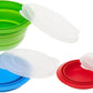 Promotional Custom Logo Collapsible Storage Bowls With Lids, Portable Food Containers