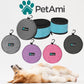 Promotional Collapsible Dog Bowls, 2 Bowls, Travel Dog Bowls, Portable Water Bowl for Dog Puppy Cat Pets - Zip Up