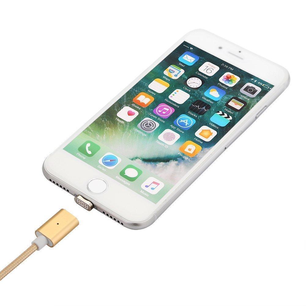 Bulk Magnetic Heads 3 in 1 Braided Fast Charging Usb Cord With Lighting, Micro USB and Type C