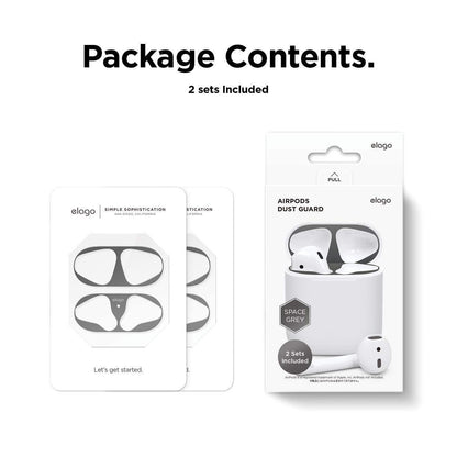 Bulk Metal Dust Guard Protective Case Shell Skin Dustproof Stickers For Apple Airpods