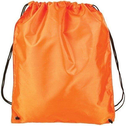 Promotional Custom Logo Polyester Cinch Up Drawstring Backpacks