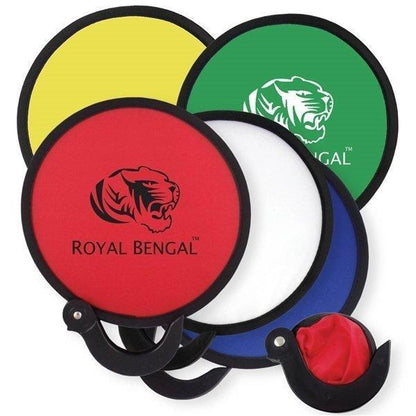 Custom Logo Foldable Handle Fans Promotional Nylon Folding Handle Fans