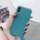 Bulk Solid Candy Color Shockproof Protective Phone Cases for All IPhone Models