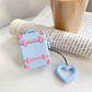 Wholesale Airpod Soft Cover Luggage Case With Heart Luggage Tag