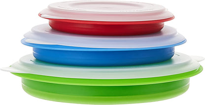 Promotional Custom Logo Collapsible Storage Bowls With Lids, Portable Food Containers