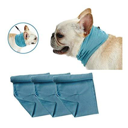Wholesale Instant Cooling Pet Bandana-Dog Scarf Summer Cooling Towel Wrap Dog Collar for Bulldog Puppy Cats etc