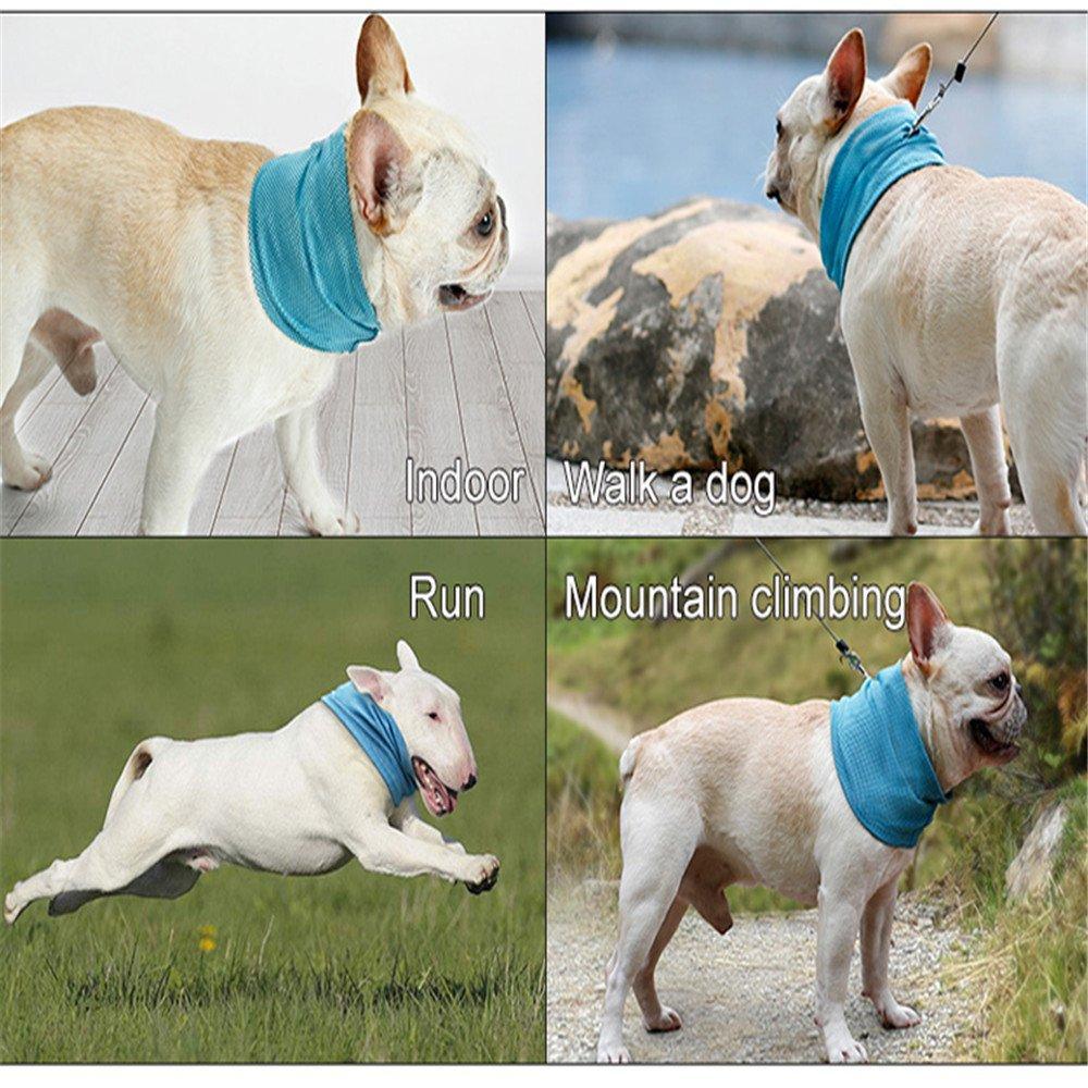 Wholesale Instant Cooling Pet Bandana-Dog Scarf Summer Cooling Towel Wrap Dog Collar for Bulldog Puppy Cats etc