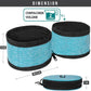 Promotional Collapsible Dog Bowls, 2 Bowls, Travel Dog Bowls, Portable Water Bowl for Dog Puppy Cat Pets - Zip Up