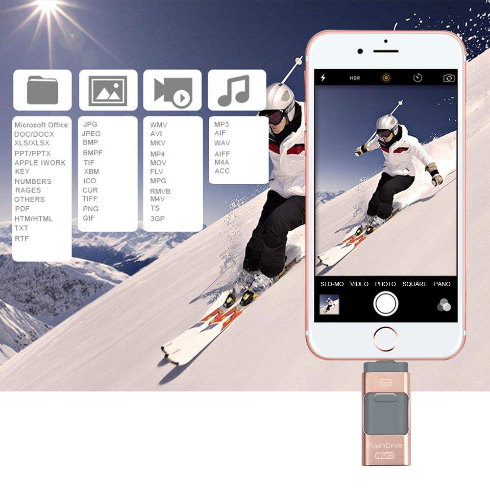 Wholesale iFlash Drive USB Memory Stick HD U-Disk 3 in 1 for Android/IOS iPhone PC