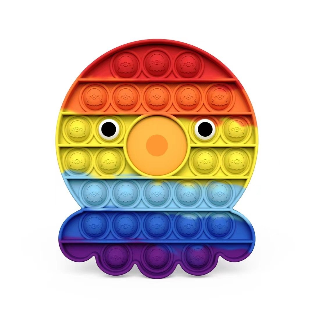 Wholesale Rainbow Octopus Pop It Bubble Fidget Toy For Kids Adults