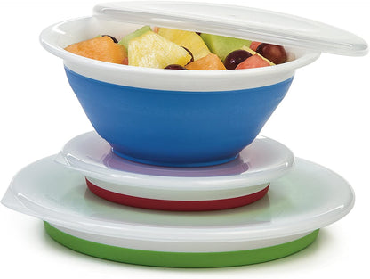 Promotional Custom Logo Collapsible Storage Bowls With Lids, Portable Food Containers