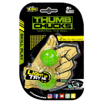 Wholesale Bulk Glow Thumb Chucks - Assorted Colors