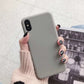 Bulk Solid Candy Color Shockproof Protective Phone Cases for All IPhone Models