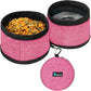Promotional Collapsible Dog Bowls, 2 Bowls, Travel Dog Bowls, Portable Water Bowl for Dog Puppy Cat Pets - Zip Up