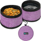 Promotional Collapsible Dog Bowls, 2 Bowls, Travel Dog Bowls, Portable Water Bowl for Dog Puppy Cat Pets - Zip Up