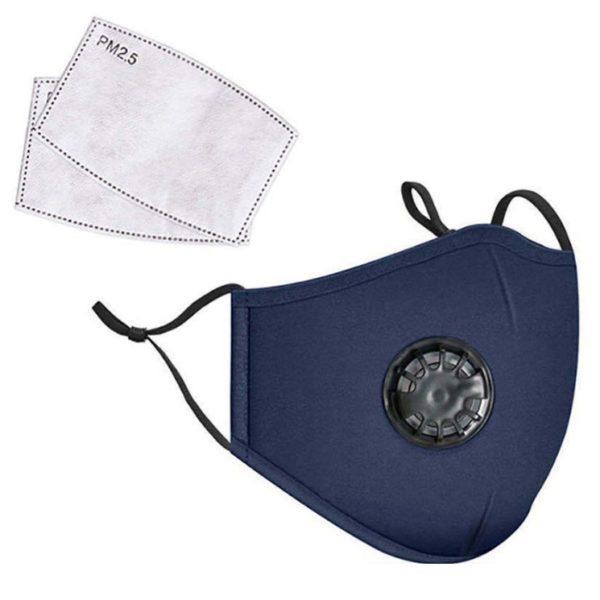 Bulk Fashion PM2.5 Filter Face Mask With Extra Carbon Filter Respirator Mask