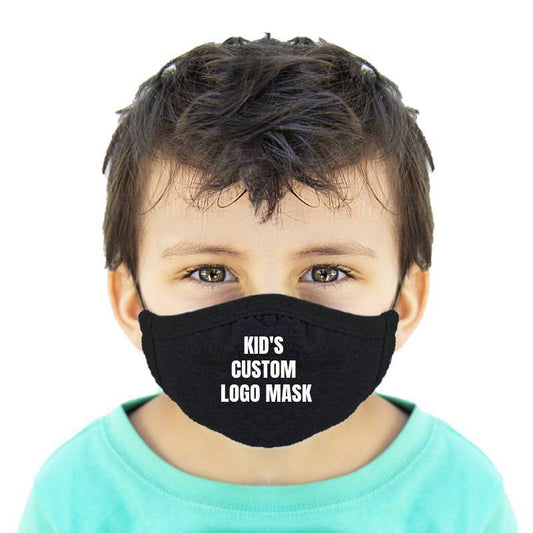 Custom Logo Kids Cotton Face Mask Protects From Dust And Pollution - 2 Ply