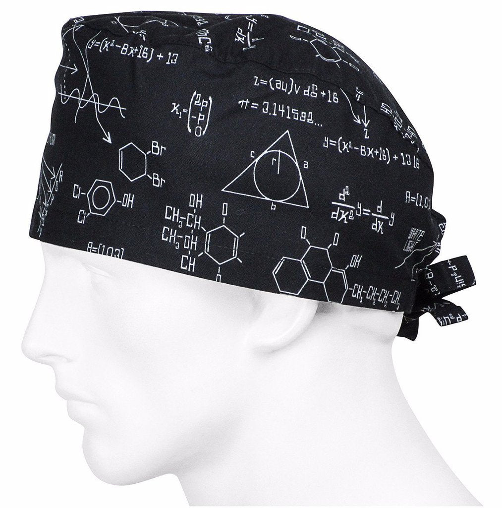 Bulk Scrub Caps, Printed Scrub Caps - One Size Fits All