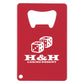 Promotional Custom Logo Credit Card Shaped Bottle Opener
