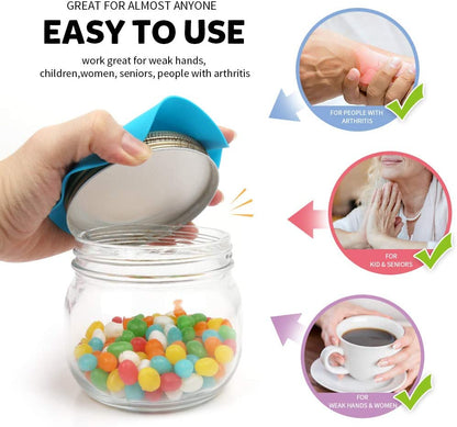 Custom Logo Jar Opener Pad, Rubber Jar Gripper Pad for Seniors with Arthritis and Weak Hands