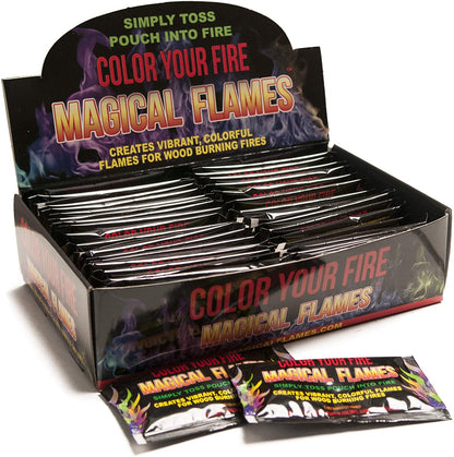 Custom Logo Magic Fire, Promotional Magical Flames Creates Colorful Flames For Wood Burning Fires!