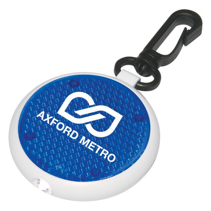 Custom Logo Dual Function Led Blinking Keychain Light