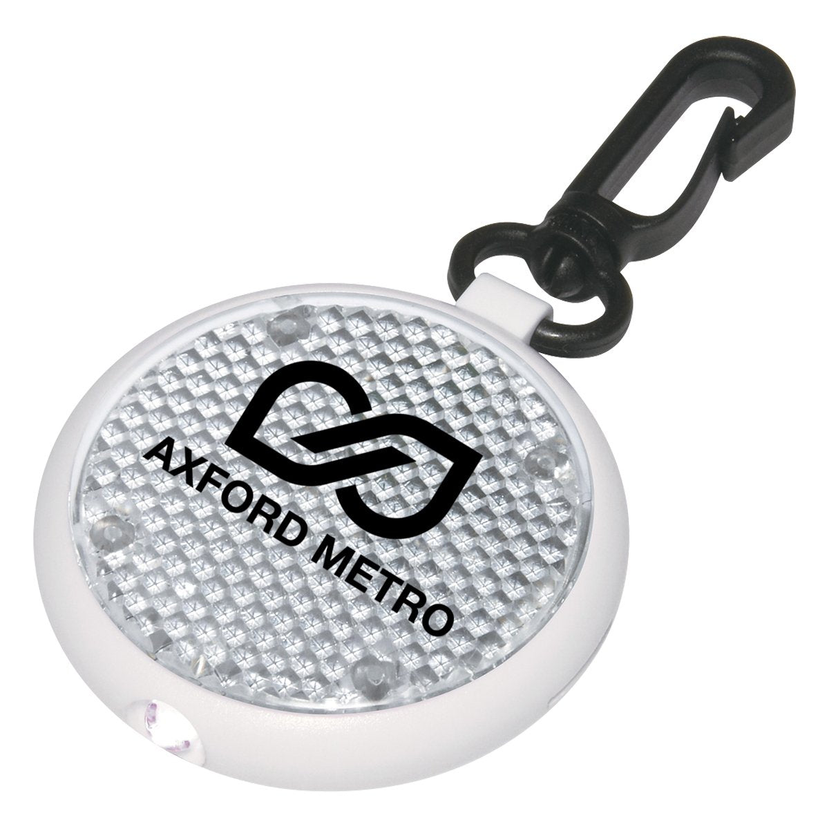 Custom Logo Dual Function Led Blinking Keychain Light