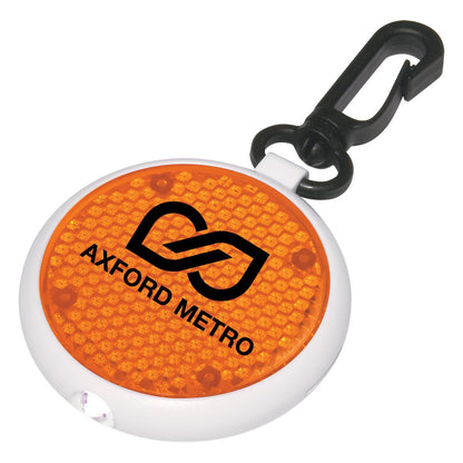 Custom Logo Dual Function Led Blinking Keychain Light