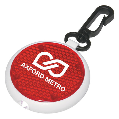 Custom Logo Dual Function Led Blinking Keychain Light