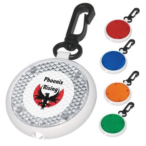 Custom Logo Dual Function Led Blinking Keychain Light