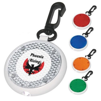 Custom Logo Dual Function Led Blinking Keychain Light