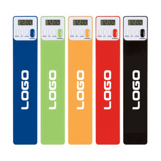 Promotional New Digital Bookmark and Reading Timer With Large Logo Display Area