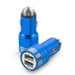 Bulk Dual USB Metal Alloy Car Charger Adapter with Emergency Safety Hammer Function - All Models