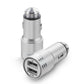 Bulk Dual USB Metal Alloy Car Charger Adapter with Emergency Safety Hammer Function - All Models