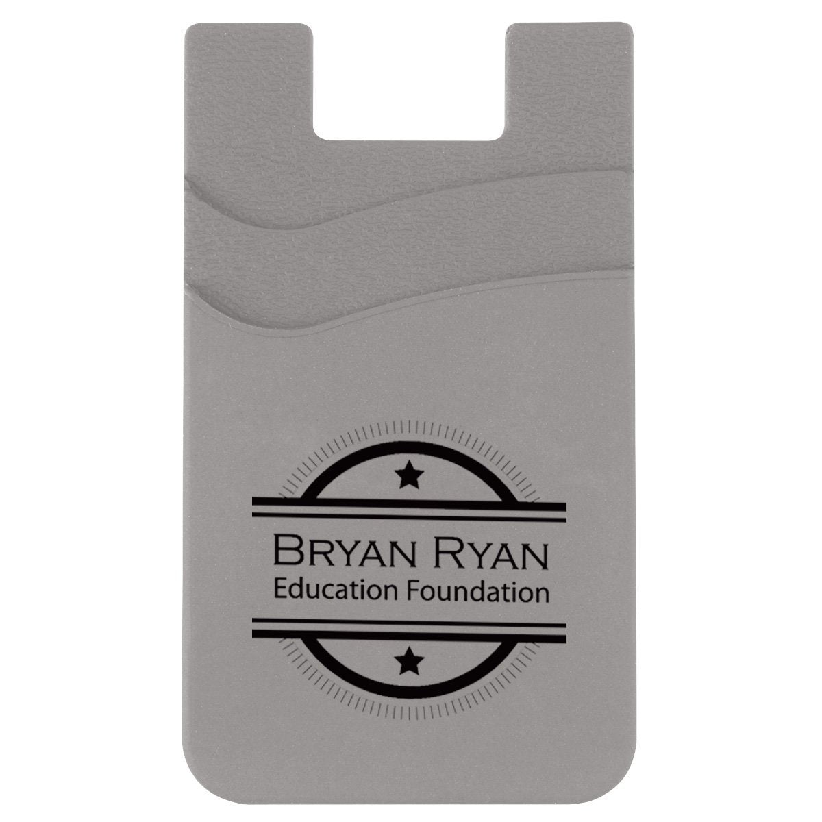 Promotional Custom Logo Dual Pocket Silicone Phone Wallet