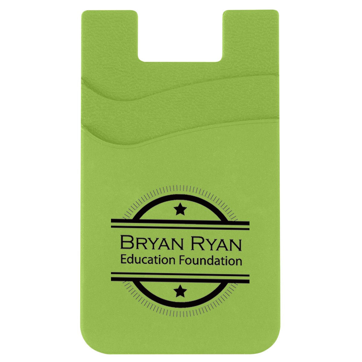 Promotional Custom Logo Dual Pocket Silicone Phone Wallet