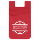 Promotional Custom Logo Dual Pocket Silicone Phone Wallet