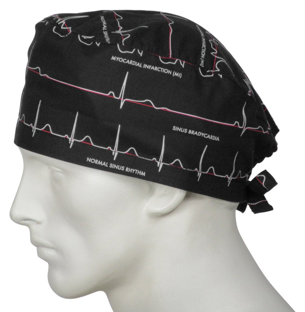 Bulk Scrub Caps, Printed Scrub Caps - One Size Fits All
