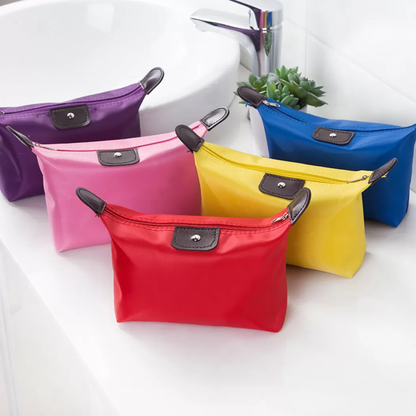 Custom Logo Promotional Nylon Waterproof Toiletry Pouch Travel Bag