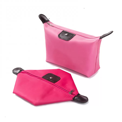 Custom Logo Promotional Nylon Waterproof Toiletry Pouch Travel Bag