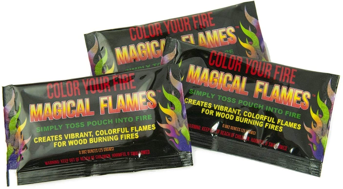 Custom Logo Magic Fire, Promotional Magical Flames Creates Colorful Flames For Wood Burning Fires!
