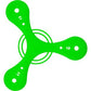 Custom Logo Boomerang, Promotional Tripod Boomerang - All Colors