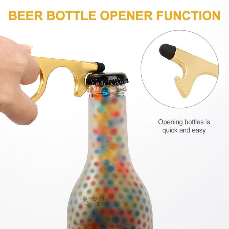 Bulk No-Touch Anti-bacterial Opener Keychain, Stay Hygiene Hand Door, Door Handle Contactless Opener