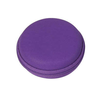 Custom Logo Round Travel Case For Charger Earphone