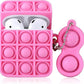 Bulk Wholesale Pop It Airpod 1/2 Case Cover, Pop Fidget Shockproof Case With Key Chain