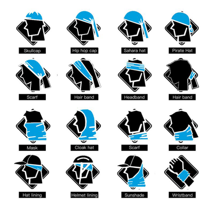 Custom Logo Multi Purpose Bandana Protects From Dust, Pollution And Cold - One Size Fits All